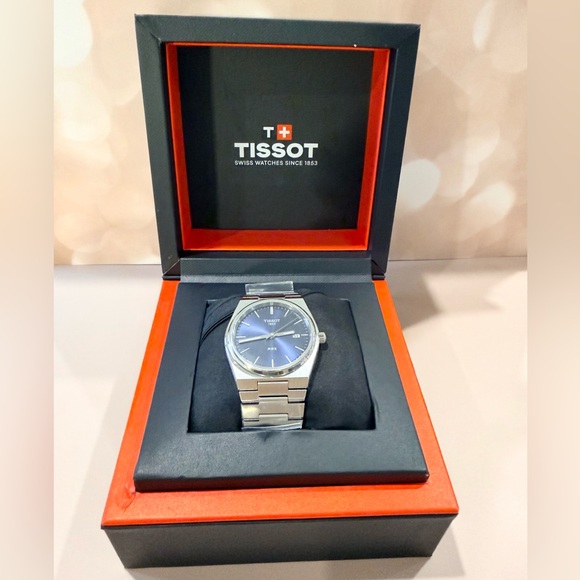 Tissot Men's Blue Swiss PRX Stainless Steel Bracelet Watch 40mm - Picture 8 of 10